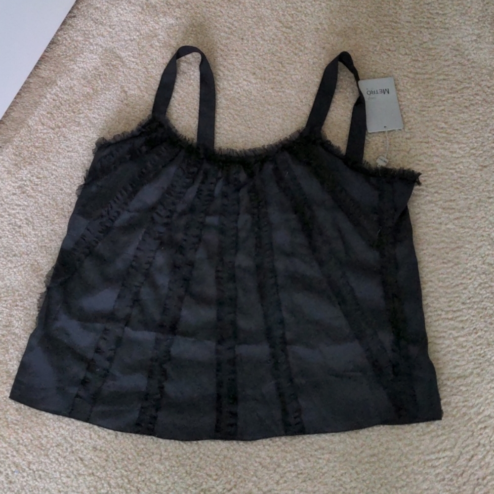 NWT Ruffle design cami tank top